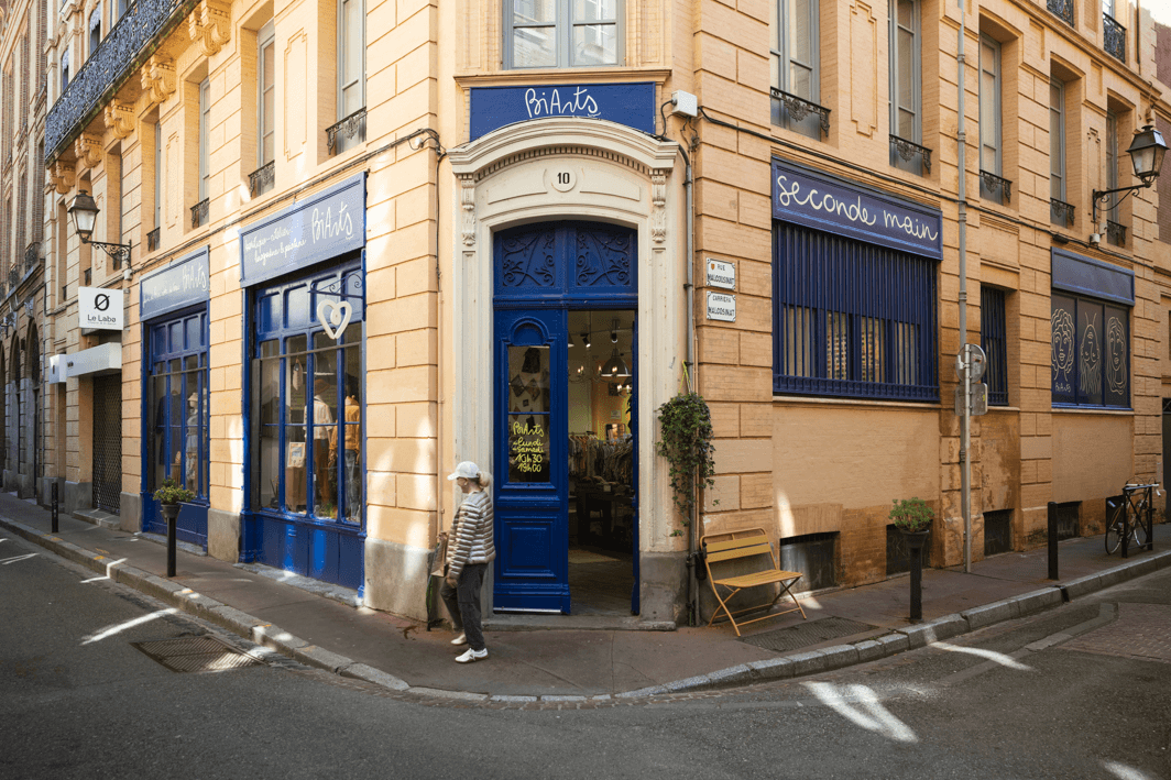Vue générale boutique extérieur BiArts Toulouse