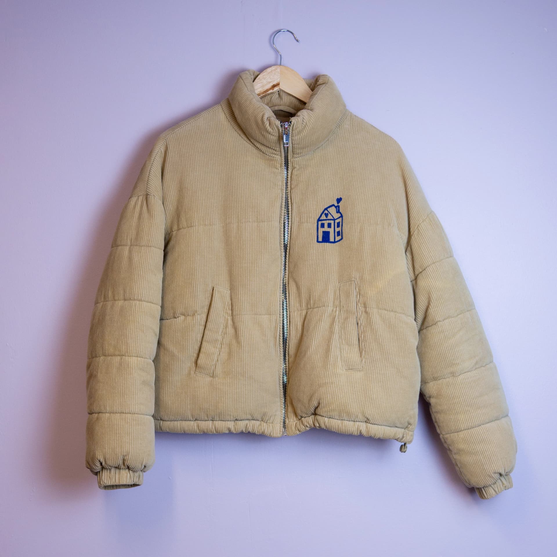 Doudoune Velours Côtelé "Maison"