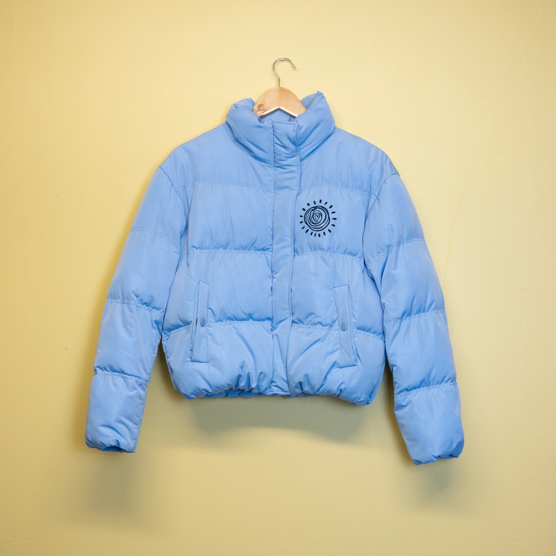 Doudoune Bleu ciel "Soleil"