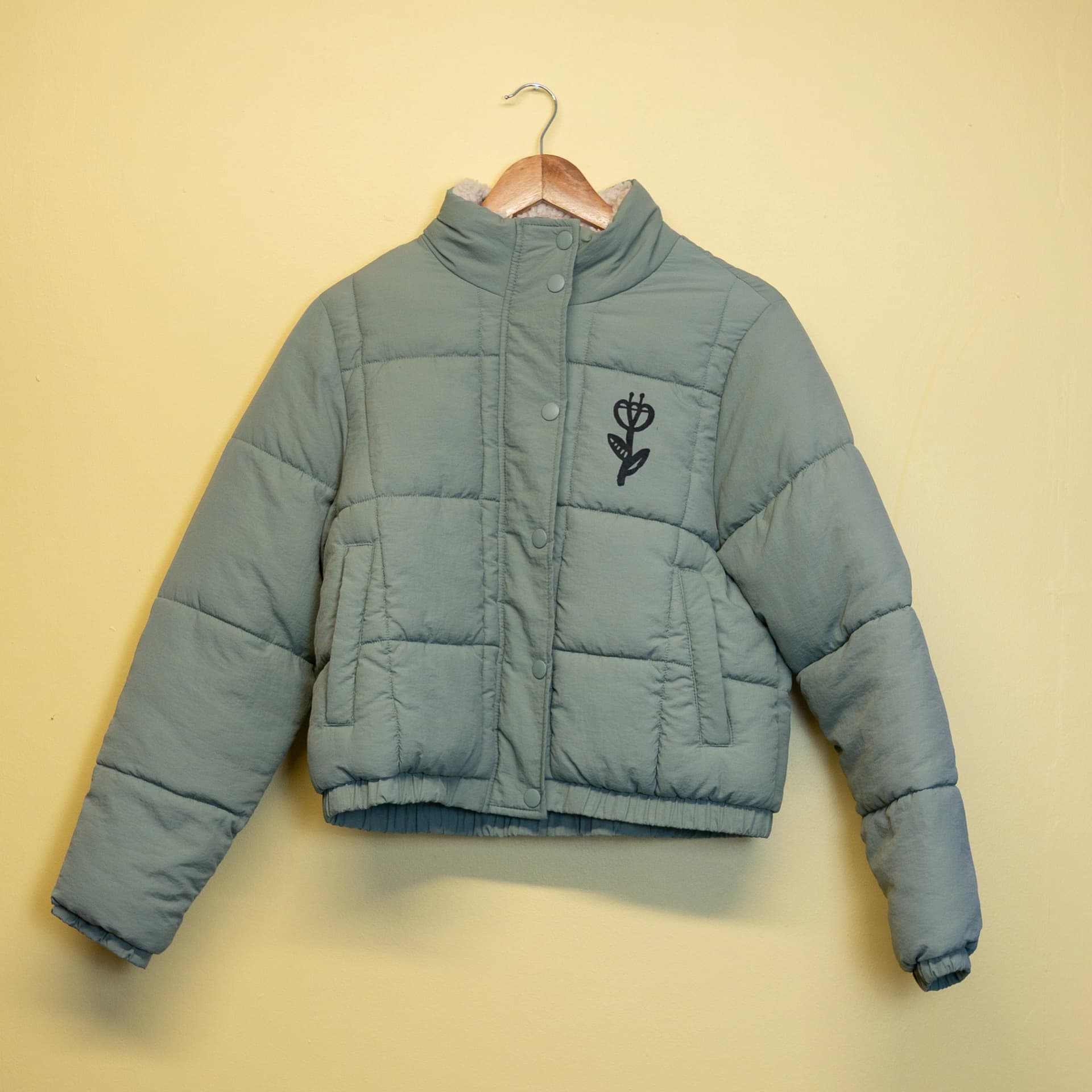 Doudoune Sauge "Fleur Tupile"