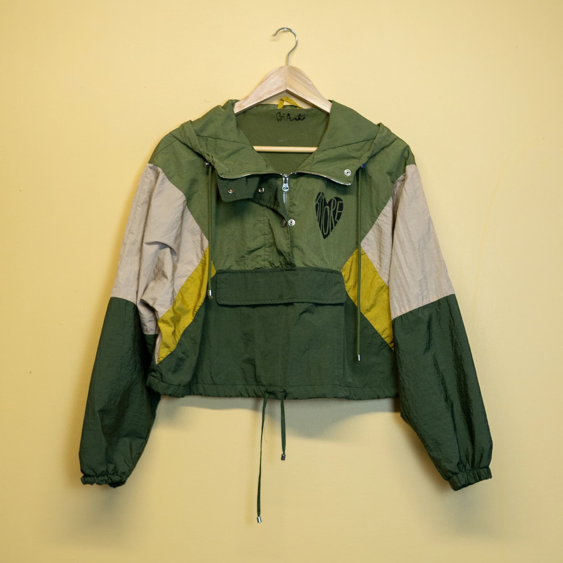 Coupe-vent kaki "Amore"