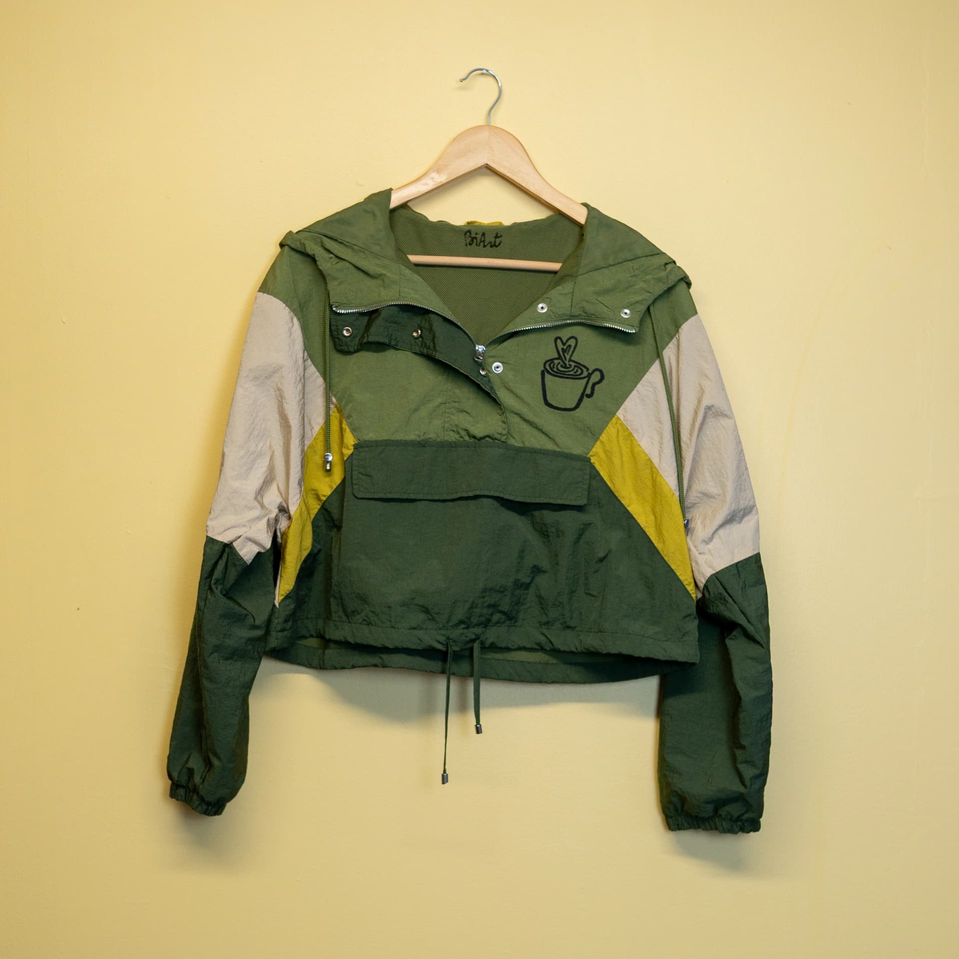 Coupe-vent Kaki "Caffè"