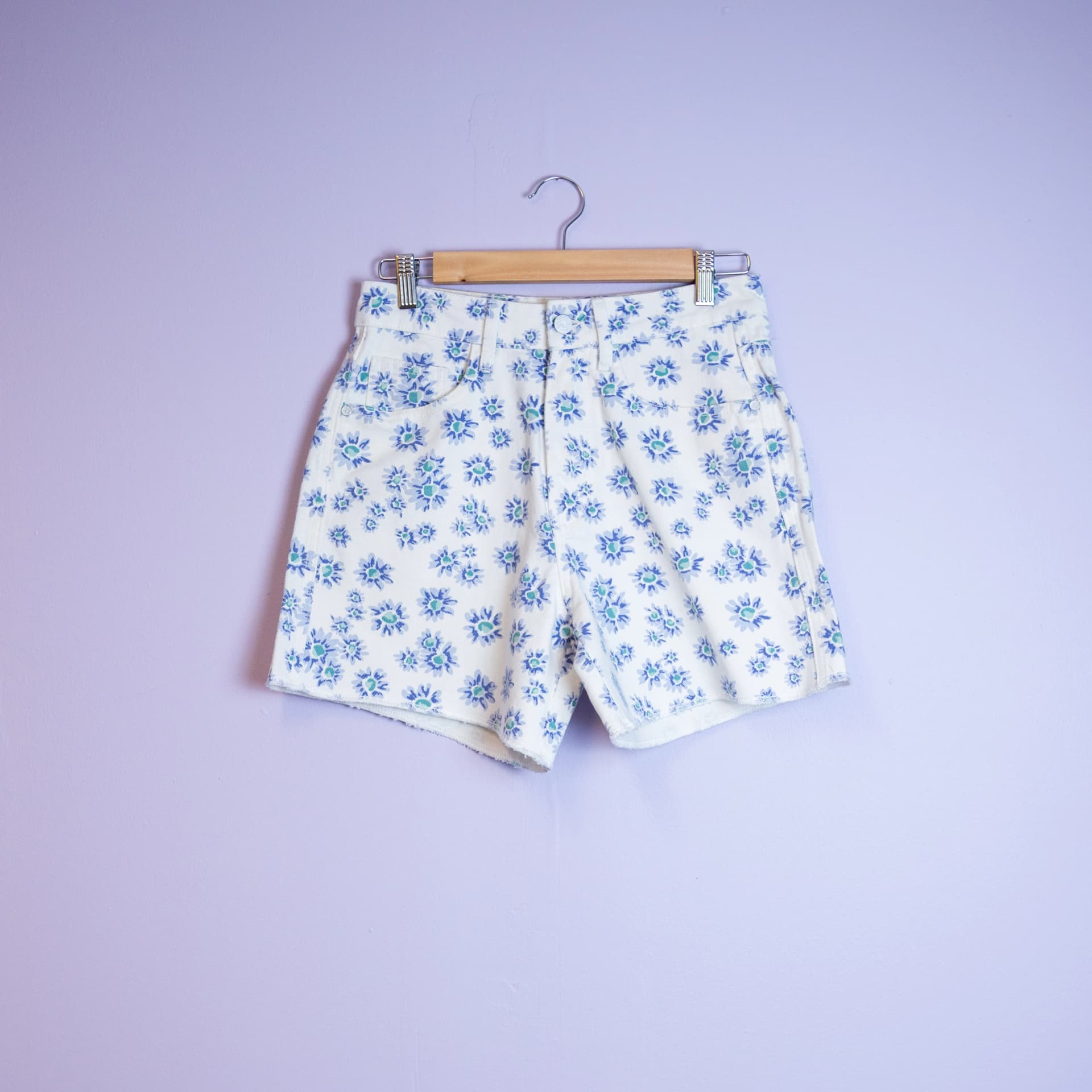 Short Jeans Fleuri "Fleur-Tulipe"